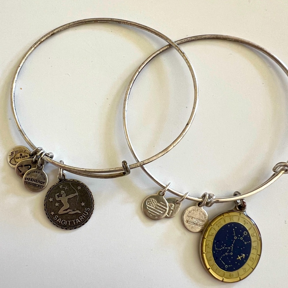 Alex and Ani Sagittarius silver bracelets ♐️